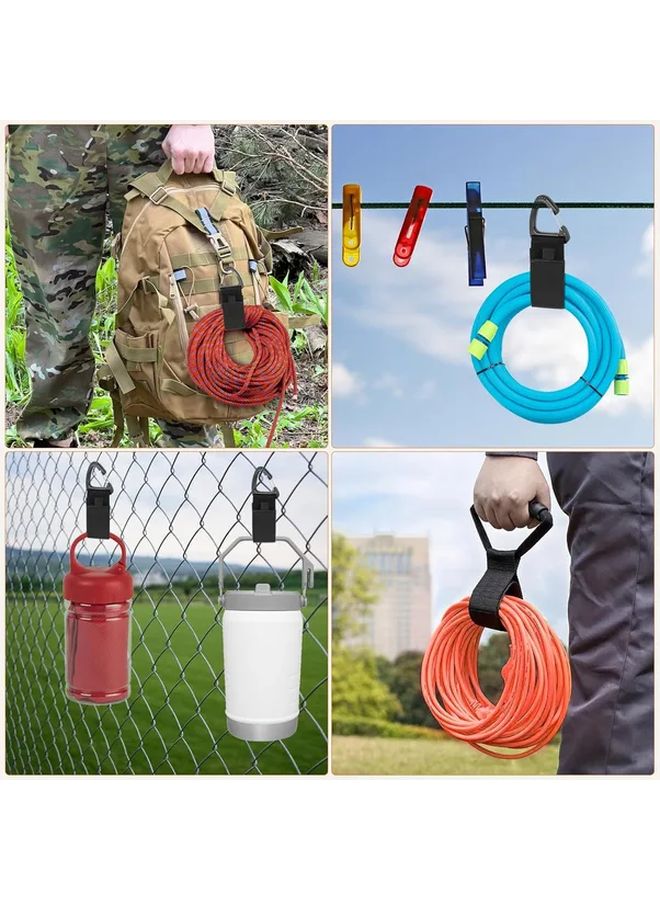 10pcs Heavy Duty Black Storage Straps Adjustable Buckles Durable Organizer - Image 3