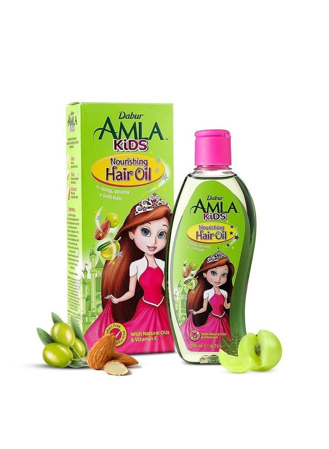 دابر زيت دابر المغذي للشعر للأطفال - تركيبة طبيعية 100% - غني بالأملا والزيتون واللوز - يعزز نمو الشعر ويقويه ويحافظ على صحته - 200 مل - عبوة من قطعة واحدة - Image 1