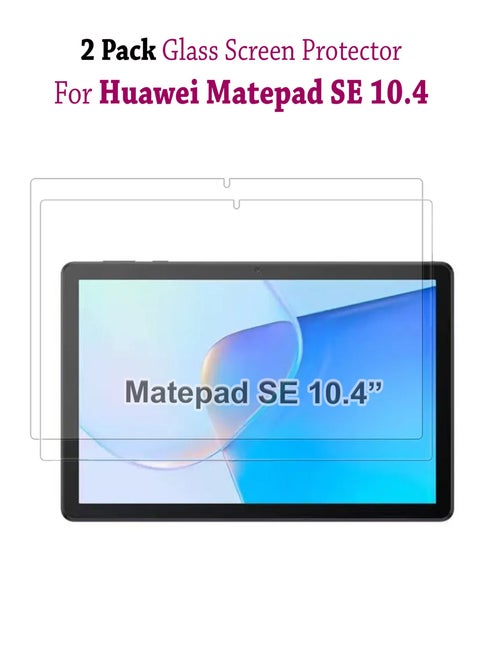2 Pack Tempered Glass Screen Protector For Huawei Matepad SE 10.4 inch Clear