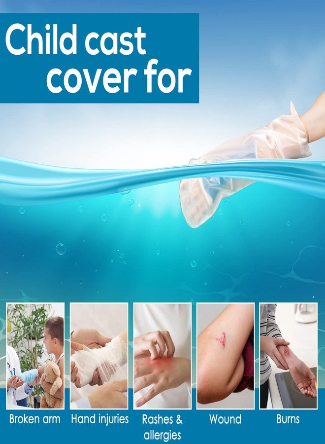 AquaShield Reusable Waterproof Cast Cover for Child Small Full Arm (A26) - Pool, Shower, & Bath Safe, Skin-Friendly Bandage Protector for Hand, Wrist, Elbow & Arm - Made in USA - Image 3