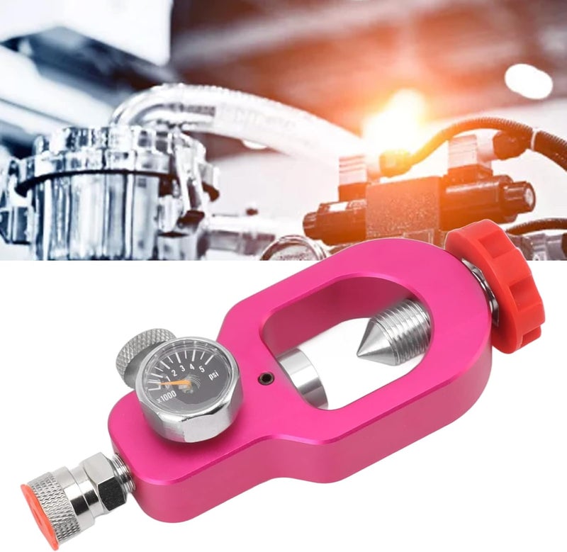CO2 Tank Test Valve, Stainless Steel and Aluminum Alloy CO2 Filling Test Valve with Precise Control and Good Sealing for CO2 Cylinder Refill and Inflation - Image 3
