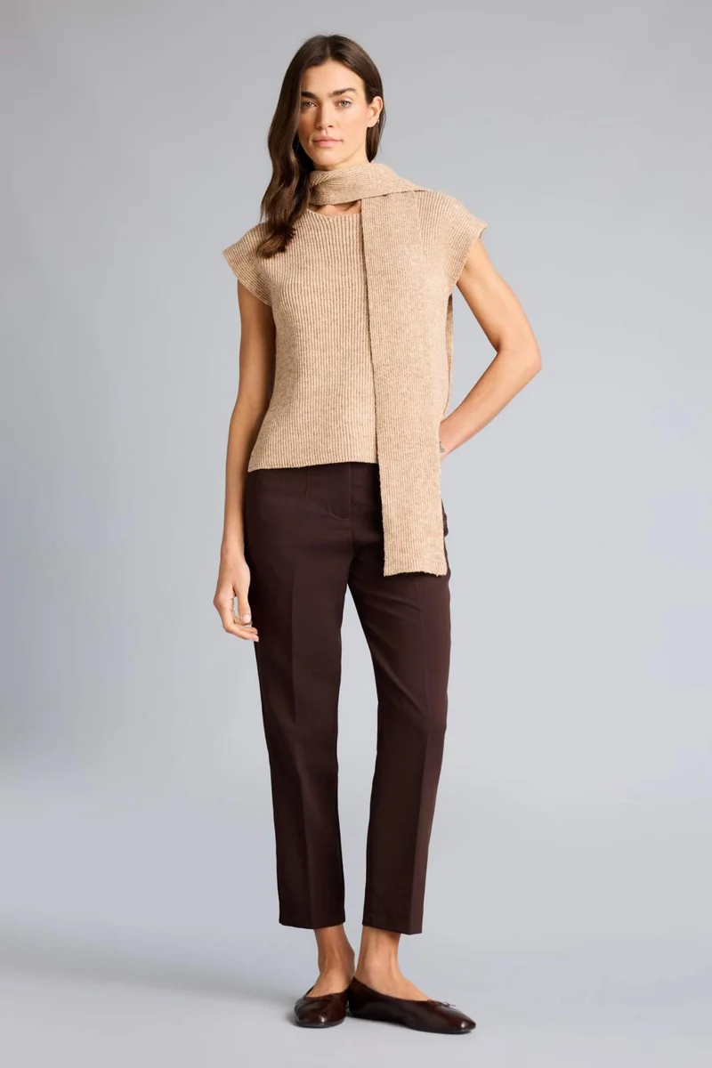 ديفاكتو Regular Fit Ribbed Vest