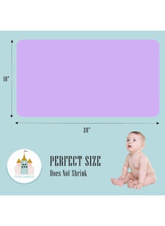 Cute Castle Cute Castle 12 Pack Muslin Burp Cloths for Baby - Ultra-Soft 100% Cotton Baby Washcloths - Large 20'' by 10'' Super Absorbent Milk Spit Up Rags - Burpy Cloths for Unisex, Boy, Girl - Purple  - Image 4