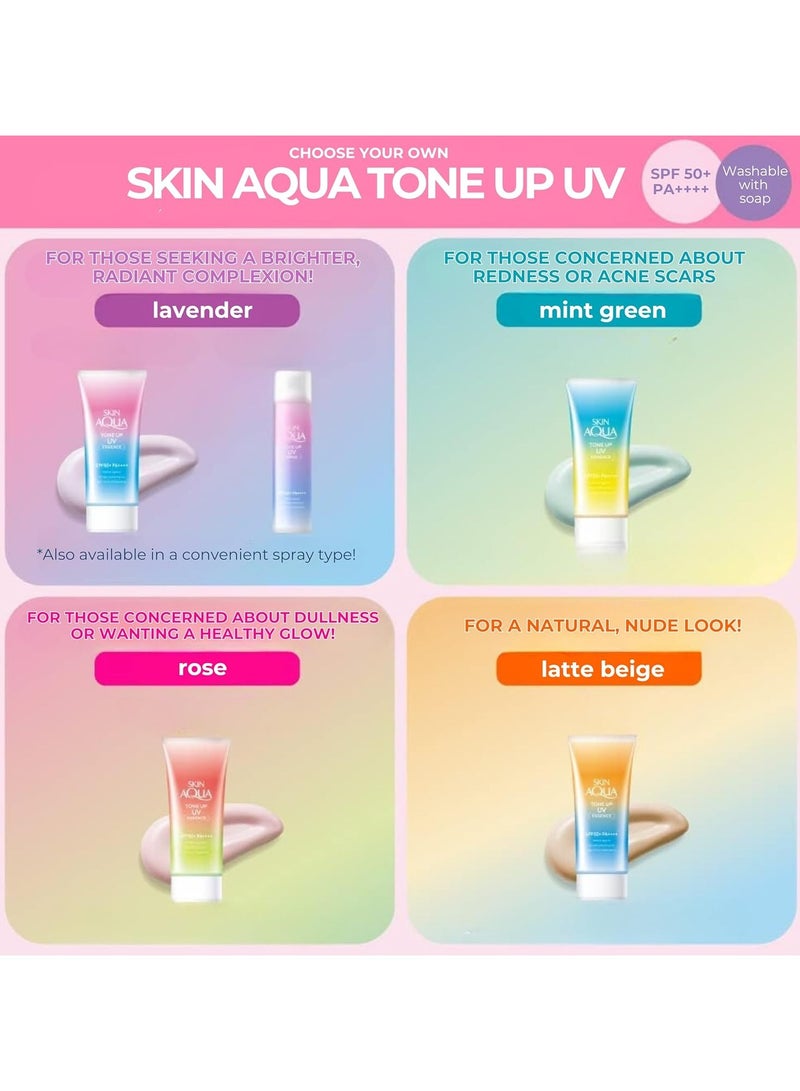 سكين أكوا SPF50+ / PA+++ الشفافية حتى Tone UV Essence واقي الشمس - 80g - Image 5