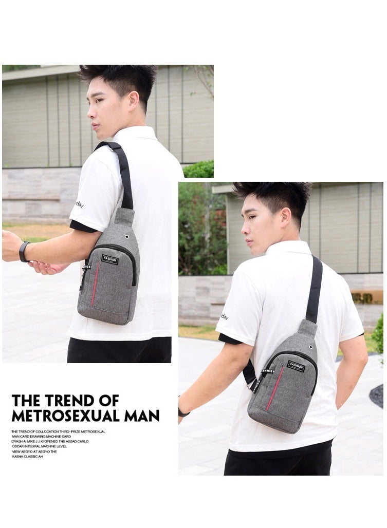 Generic Compact Waterproof Crossbody Bag Chest Bag With Buckle Adjustable Chest And Shoulder Bag For Travel Work Sports 30*16*6cm - Image 4