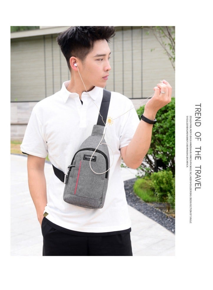 Generic Compact Waterproof Crossbody Bag Chest Bag With Buckle Adjustable Chest And Shoulder Bag For Travel Work Sports 30*16*6cm - Image 5