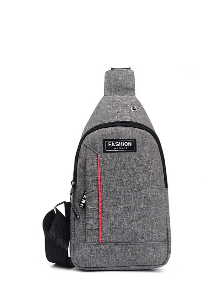 Generic Compact Waterproof Crossbody Bag Chest Bag With Buckle Adjustable Chest And Shoulder Bag For Travel Work Sports 30*16*6cm - Image 1