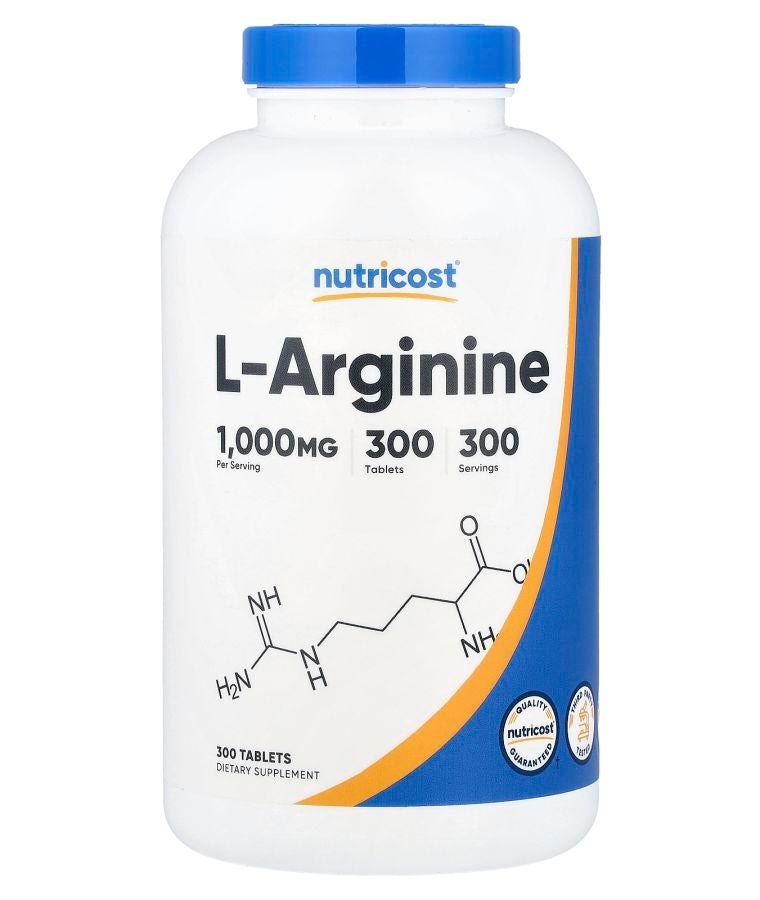Nutricost L-Arginine 1000 mg 300 Tablets