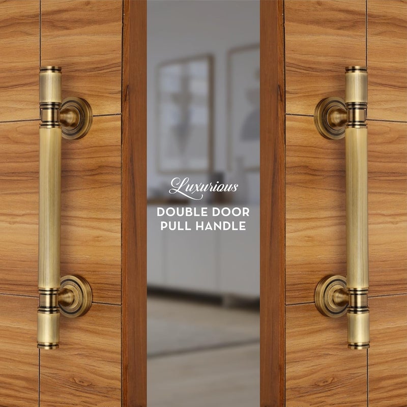 LAPO LAPO 12 Inch Full Brass Main Door Handle Door Handles for Main Door Pull Handles for All The Doors of House Office HotelsPack of 1 Antique Finish 3 Years Warranty S 02  - Image 5