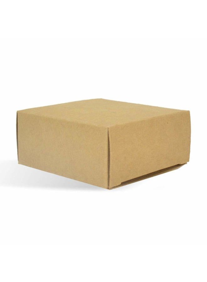 CYP Kraft Square with No Round Window Soap Box - Homemade Soap Packaging - Soap Making Supplies - 100% Recycled Materials - Made in USA! - 50 Pack