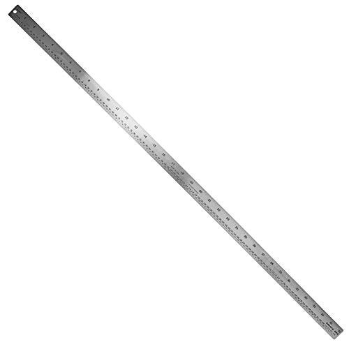 Pacific Arc Stainless Steel Ruler with Inch and Pica Measurements 36 Inches Rubber Backed - Image 1