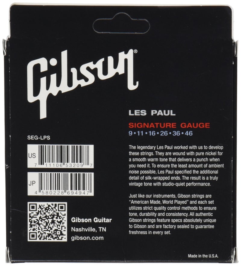 Gibson Les Paul Premium Electric Guitar Strings, Signature Gauge 9-46 - Image 2