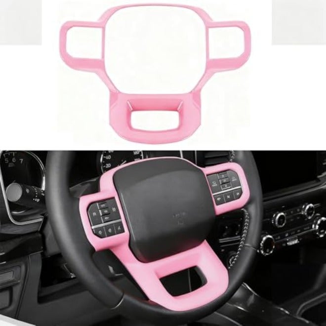 Keptrim for F-150 ABS Carbon Fiber Steering Wheel Cover Trim for 2015 2016 2017 2018 2019 2020 Ford F150, for 2017-2022 F250 F350, for 2018-2021 Ford  Expedition - Image 4