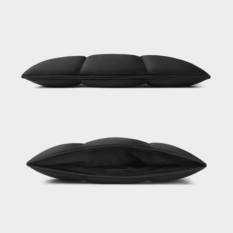 Comfyable Puffy Laptop Sleeve 15 16 Inch, Quilted Puffer Laptop Carrying Case for Women, Pillow Pouch Compatible for MacBook Air M5 & MacBook Pro M5 Pro/Max 2026, Black - Image 2