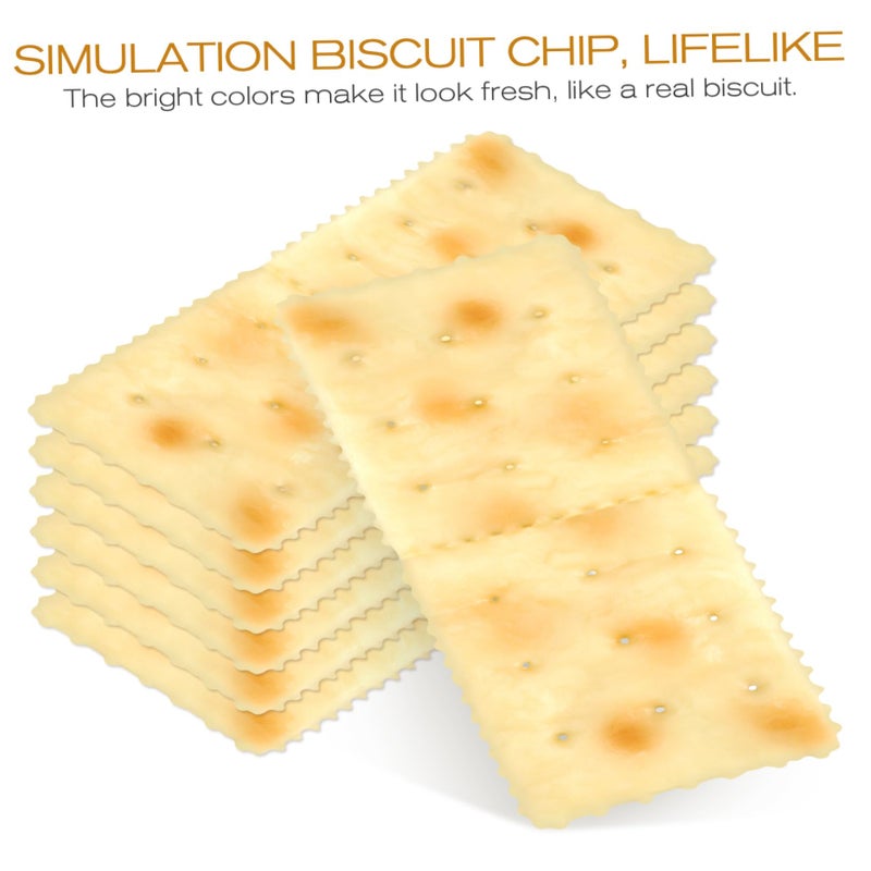 Simulation Soda Biscuit Model Vivid Faux Cookies for Photography Props Display Decor - Image 4