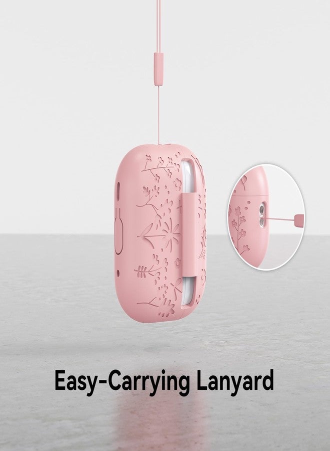 CASEFUN Compatible with AirPods Pro 2 Case USB C, Flower Engraved Cute Silicone Protective Case Cover for Airpods Pro 2nd Generation with Cleaner Kit and Lanyard for Women Girls - Image 4
