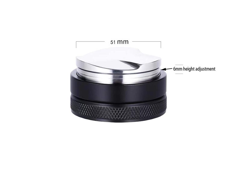WISSXOER 51mm Coffee Distributor Espresso Distribution Tool/Leveler,Professional Adjustable Depth Espresso Hand Tampers 3 Angled Slopes Adjustable Palm Distributor Fit for 51mm Portafilter (51mm) - Image 2