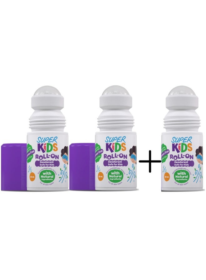 SuperKids Roll On Fragrance Free 30ml 2+1