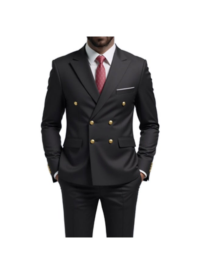 Shougu High End Double Breasted Business Casual Suit Set - Image 1