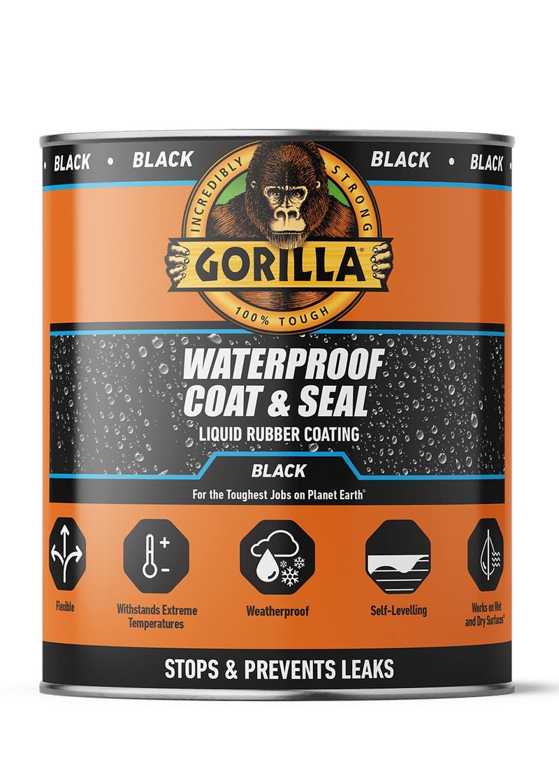Gorilla Waterproof Coat & Seal Black, 946ml - Image 1