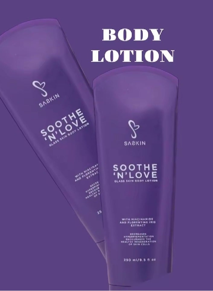 SASKIN SOOTHE 'N' LOVE GLASS SKIN BODY Lotion 250ml - Image 2
