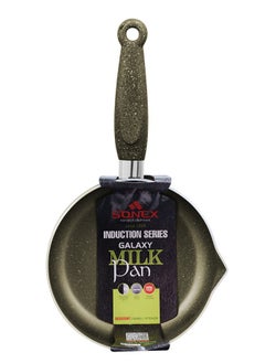 SONEX Sonex Non Stick Galaxy Milk Pan, Marble Coat, Sand Beige, PFOA Free, Spout Design, Ergonomic  Cool Handle, Dishwasher Safe, Multi-Purpose Sauce/Milk Pan,1.5-3.5 Ltr Capacity, Induction Compatible  - Image 3