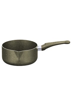 SONEX Sonex Non Stick Galaxy Milk Pan, Marble Coat, Sand Beige, PFOA Free, Spout Design, Ergonomic  Cool Handle, Dishwasher Safe, Multi-Purpose Sauce/Milk Pan,1.5-3.5 Ltr Capacity, Induction Compatible  - Image 1