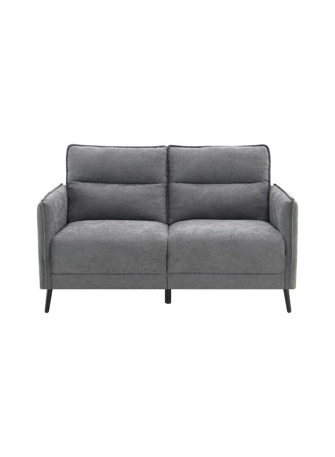 DANUBE HOME Aisha 2 Setaer Fabric Sofa - Grey - Image 1