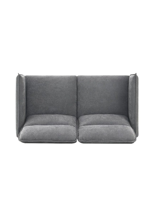 DANUBE HOME Aisha 2 Setaer Fabric Sofa - Grey - Image 5