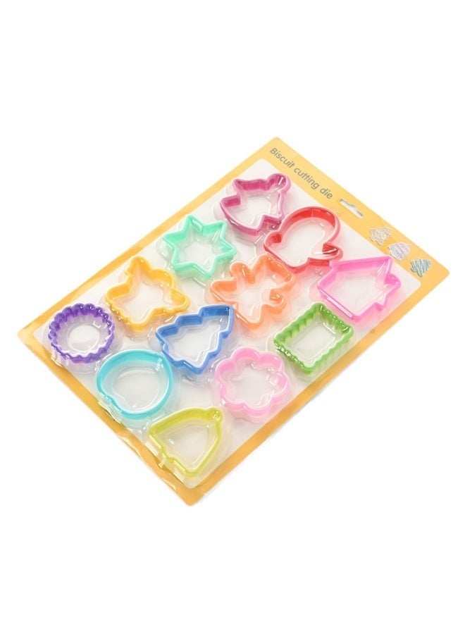 12-Piece Plastic Cookie Cutter Set(Random color） - Image 3