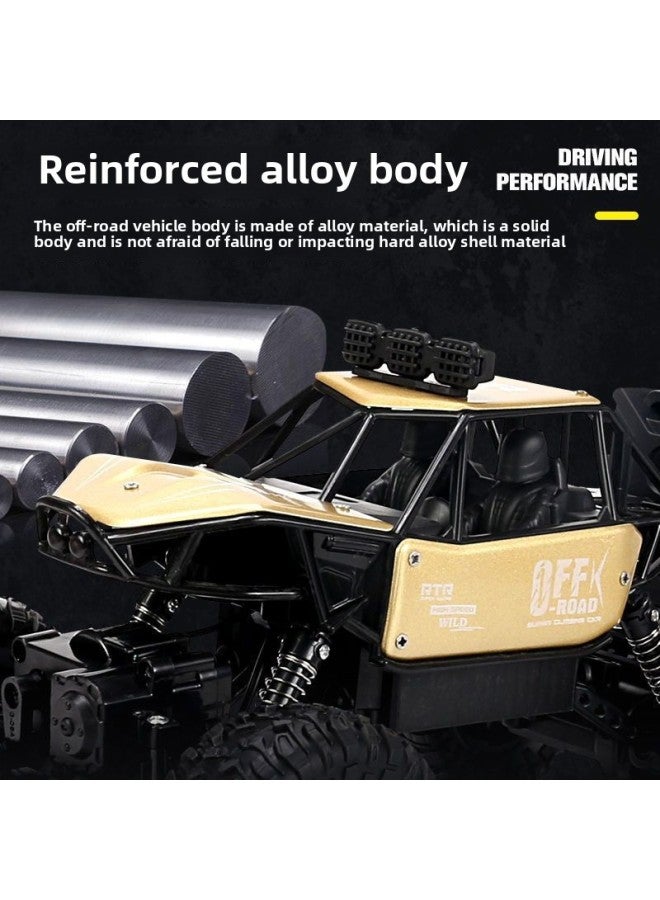 Oversized Four-wheel Remote Control Off-road Vehicle Alloy High-speed Six-wheel Climbing Car Children's Toy Boy Remote Control Car Toy-Color:28cm Alloy Climbing Car Powder [four-wheel Drive + With Lights]]-Proportion:1 Set Of Rechargeable Batteries [play For 30 Minutes]]