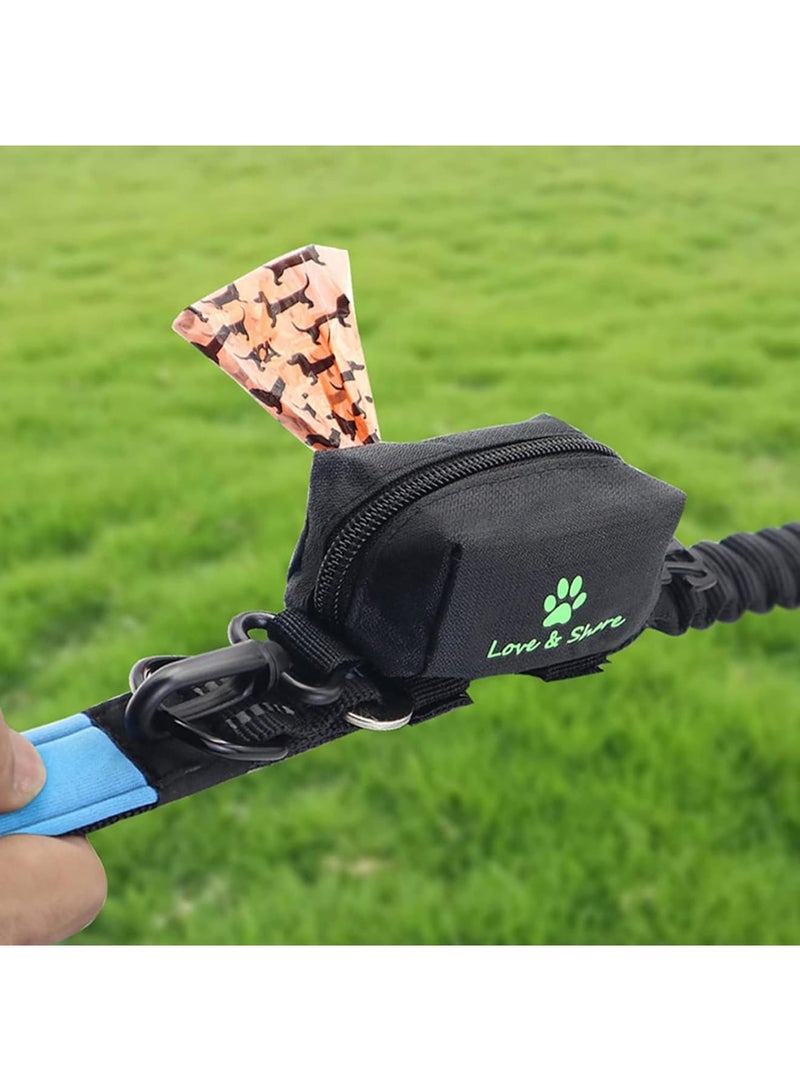 SOLARAE Dog Poop Bag Holder, Dog Poop Bag Dispenser, Pet Waste Bag Holder for Leash with Lead Leash, Dog Poop bag Holder, Leash Dispenser for Dog Waste Bags, Black - Image 5