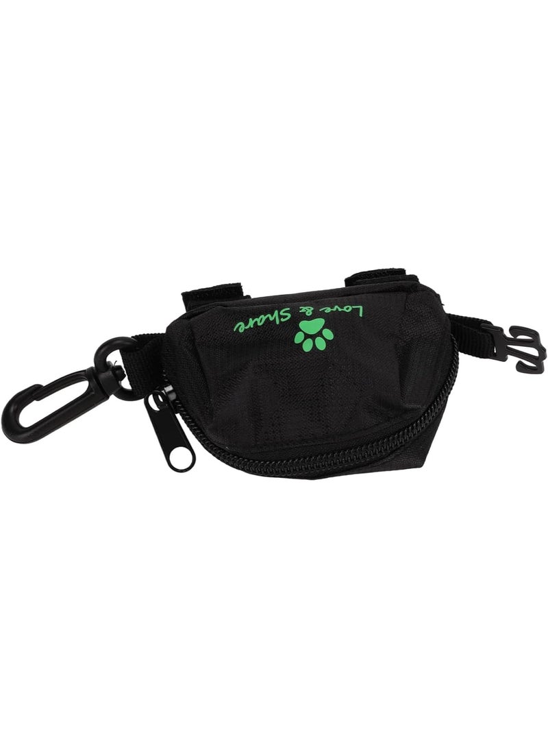 SOLARAE Dog Poop Bag Holder, Dog Poop Bag Dispenser, Pet Waste Bag Holder for Leash with Lead Leash, Dog Poop bag Holder, Leash Dispenser for Dog Waste Bags, Black - Image 3