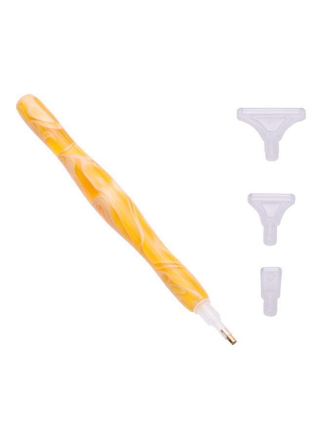 NIBEMINENT Rhinestone Picker Tool with Drill Heads for 5D DIY Diamond Painting Orange - Image 2