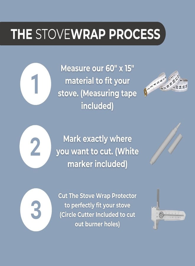 STOVEWRAP غطاء/واقي موقد/بطانة فرن من ستوف راب - مقاس عالمي قابل للقص حسب الطلب - مناسب لمواقد الغاز والكهرباء والزجاج والحث - سهل التنظيف/مقاوم للحرارة/غير لاصق/قابل لإعادة الاستخدام - Image 3