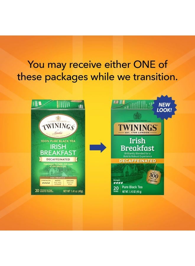 Twinings Tea Irish Breakfast Tea, Decaf, 20 ct - Image 3