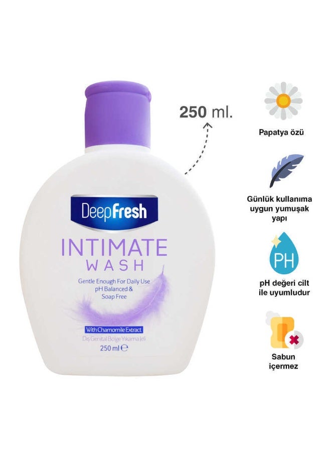 Deep Fresh Two Pieces of Intimate Wash Gentle Enough For Daily Use PH Balanced 250ML - Image 3