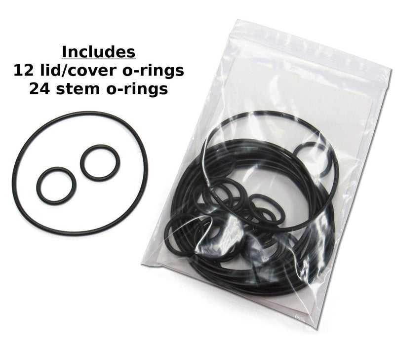 Captain O-Ring (12 Sets, 36 Pcs) Replacement Valve Cover & Shaft O-Rings for Jandy NeverLube/Pentair Valves (Part Numbers O-515-KIT-9, 1132/51016200 and R0487100/192039/O-158) and Hayward PSV valves (P/N: PSXVZ2A) - Image 5
