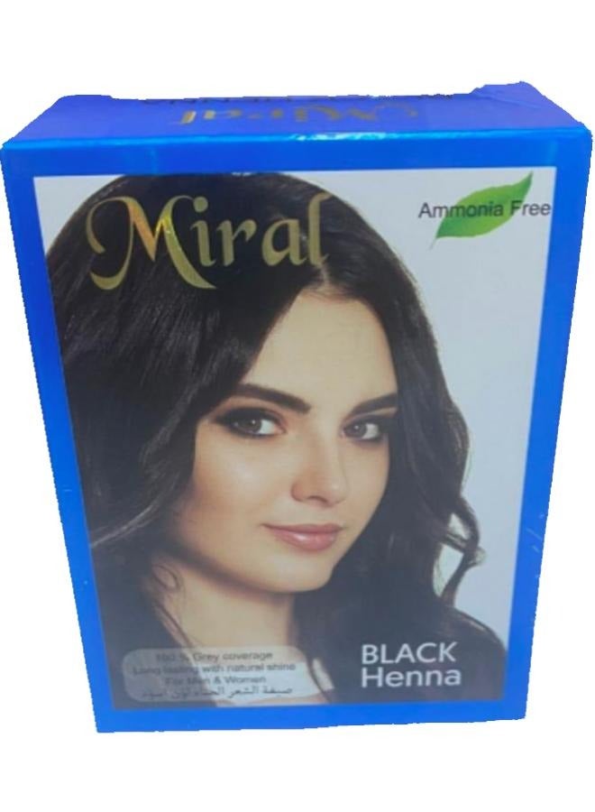 ميرال صبغة شعر حناء اسود 60 غرام - Image 1
