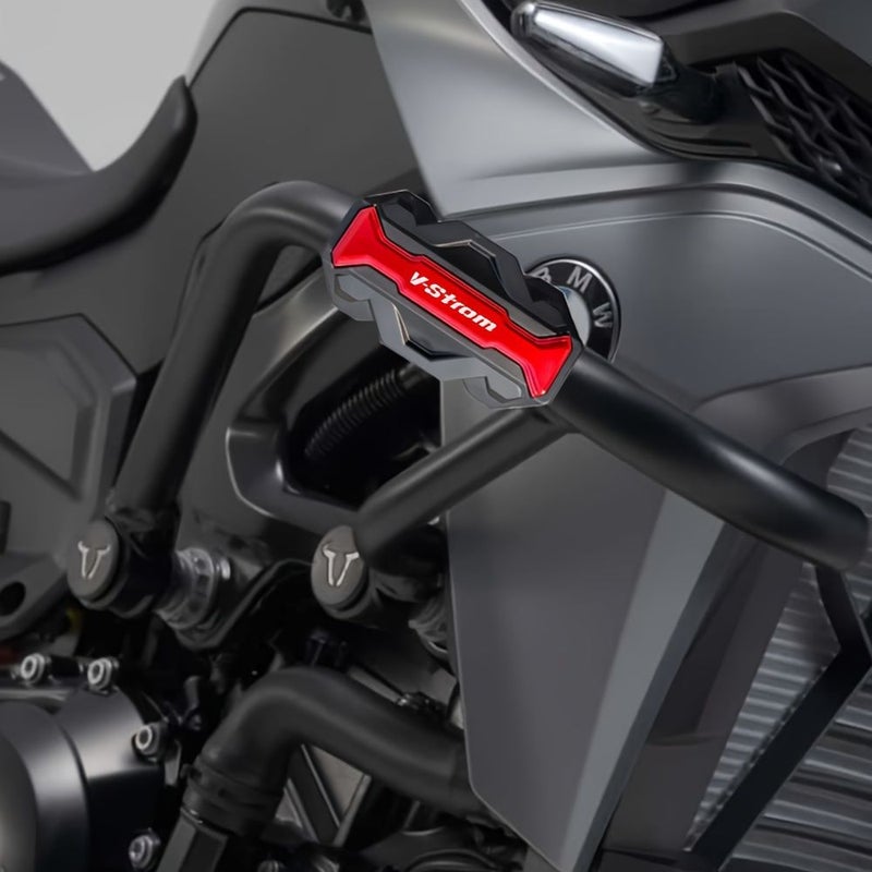 Golden Plastic Crash Bar Protector For Suzuki Vstrom 650 1000 DL250 - Image 4