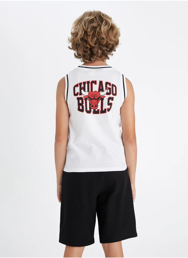 DeFacto Nba Chicago Bulls Crew Neck Tank Top