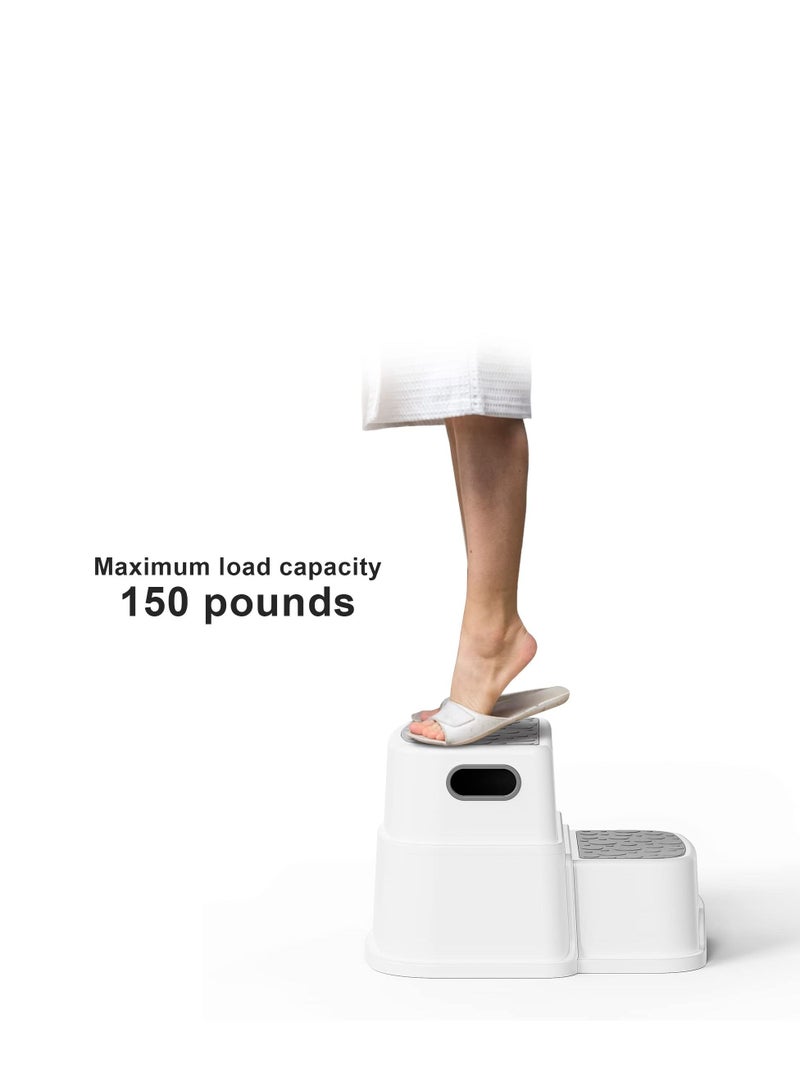 Step Stool for Kids Toddler Sink Step Up Stool for Kitchen Bathroom Safety Bottom as Potty Training Stool Double Step Stool for Kitchen Bathroom for Brushing Teeth - Image 3