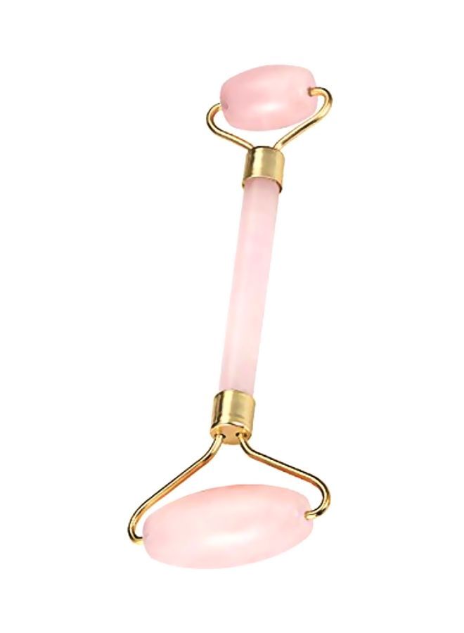 NIBEMINENT Jade Facial Roller Pink/Gold - Image 1
