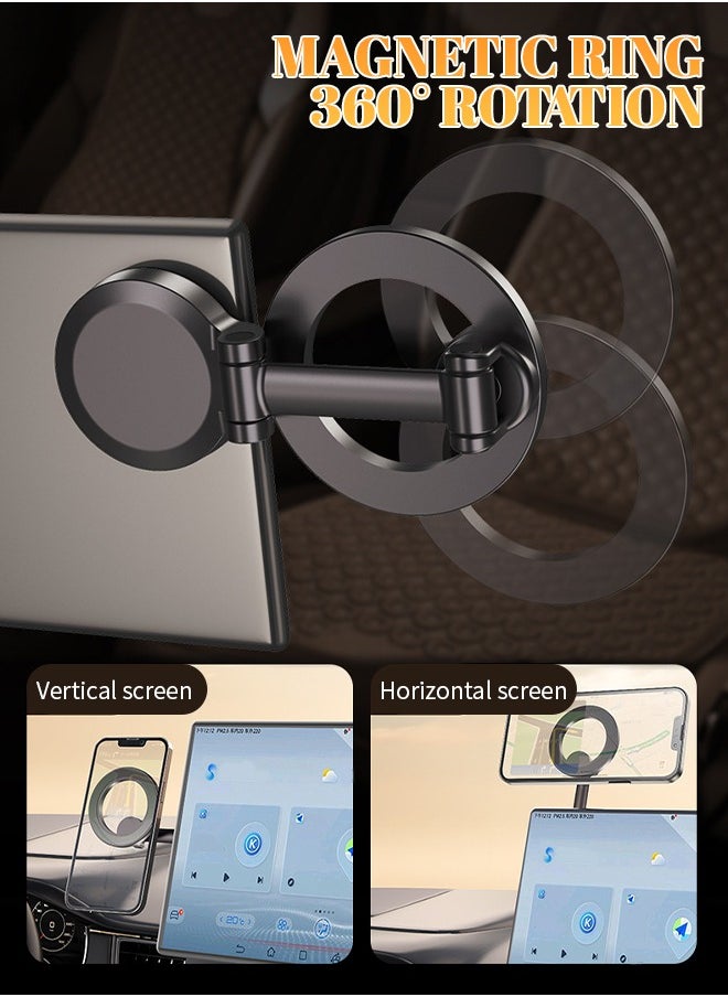 ماركة غير محددة - حامل هاتف للسيارة مع دوران 360 درجة، دعم قابل للطي، متوافق مع سلسلة i Phone 15/14/13/12، Galaxy S22 S21 Z Flip 4 5 - Image 1