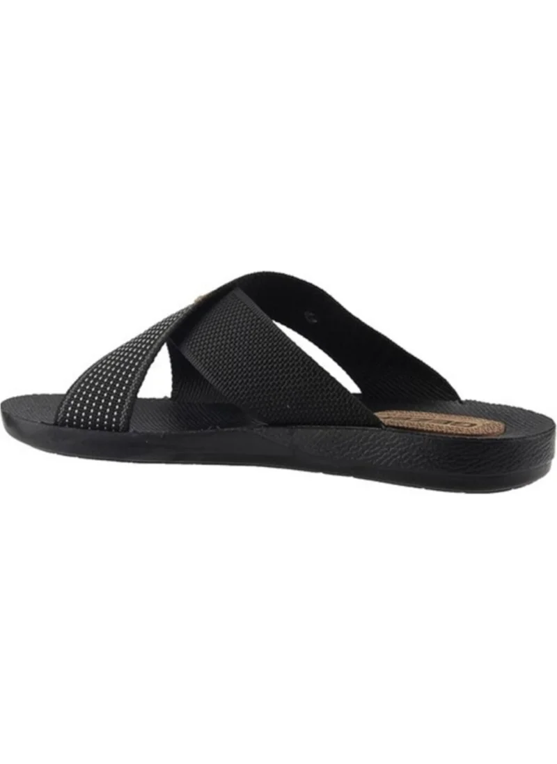 Gezer 10489 Black Men's Summer Slippers