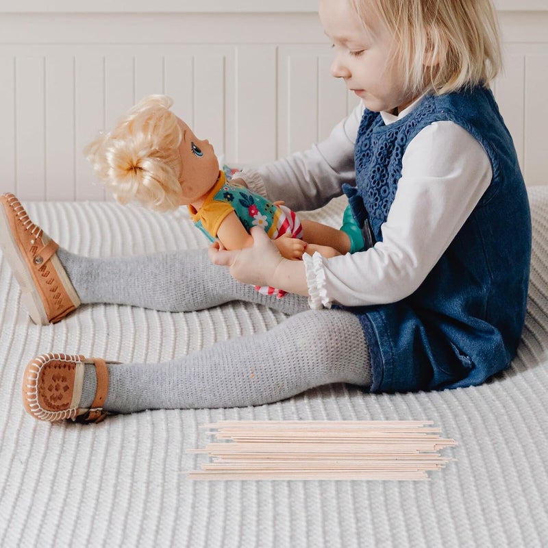 50pcs 30cm Balsa Wood Strips Square Woodcraft Sticks Unfinished Wooden Dowel Rods for DIY Model Making and Craft Projects - Image 5