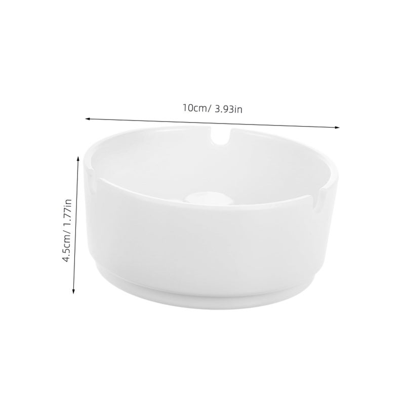 2 Pack Round Ashtray Easy to Clean Versatile for Home Office Patio Smoking Accessories - Image 3