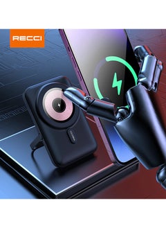 Recci 10000mAh Magnetic Wireless Power Bank With Stand Type-C PD20W Fast Charging External Spare Battery For iPhone  - Image 3