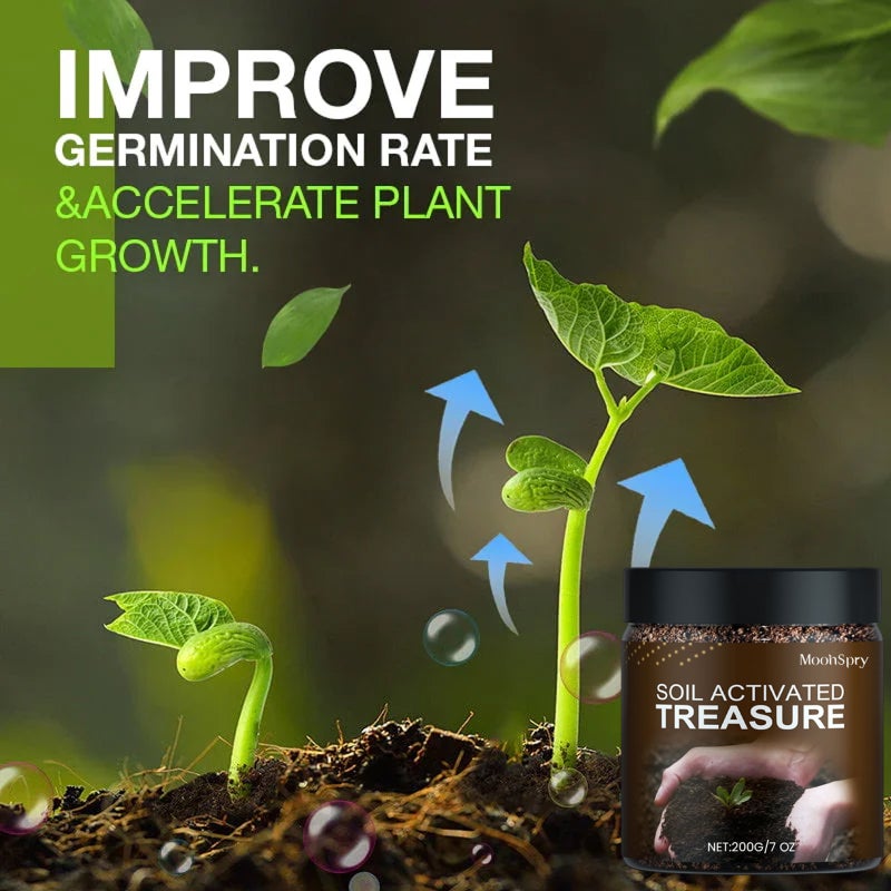 MOONSPRY Soil Activated Treasure,200g,Liquid Fertilizer for Indoor & Outdoor Plants for Raised Garden Beds - Image 3
