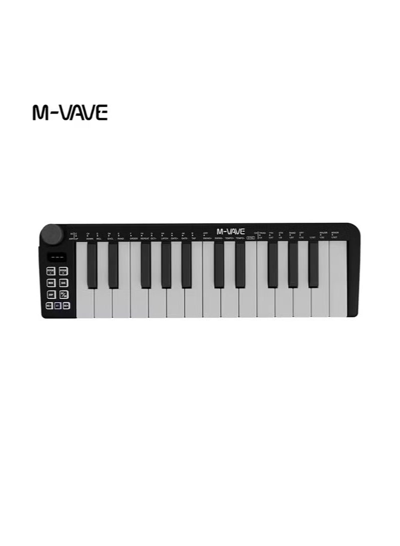 M-vave SMK-25 Mini MIDI Keyboard 25 Velocity-sensitive Keys Support Wireless / USB Connection - Image 1